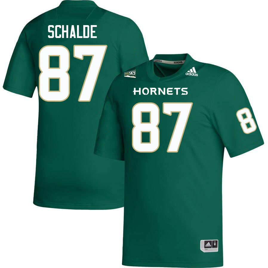 Sacramento State Hornets #87 Will Schalde College Football Jerseys Stitched Sale-Green
